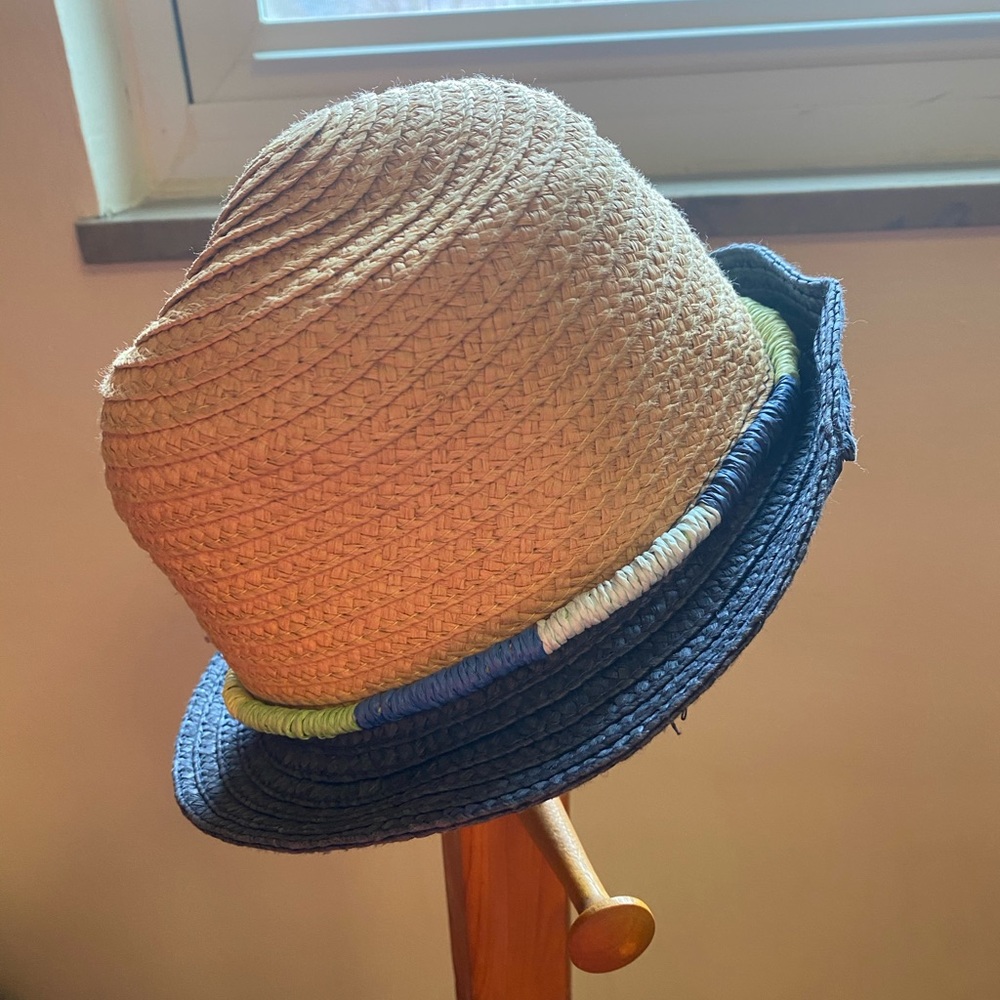 Toddler straw fedora